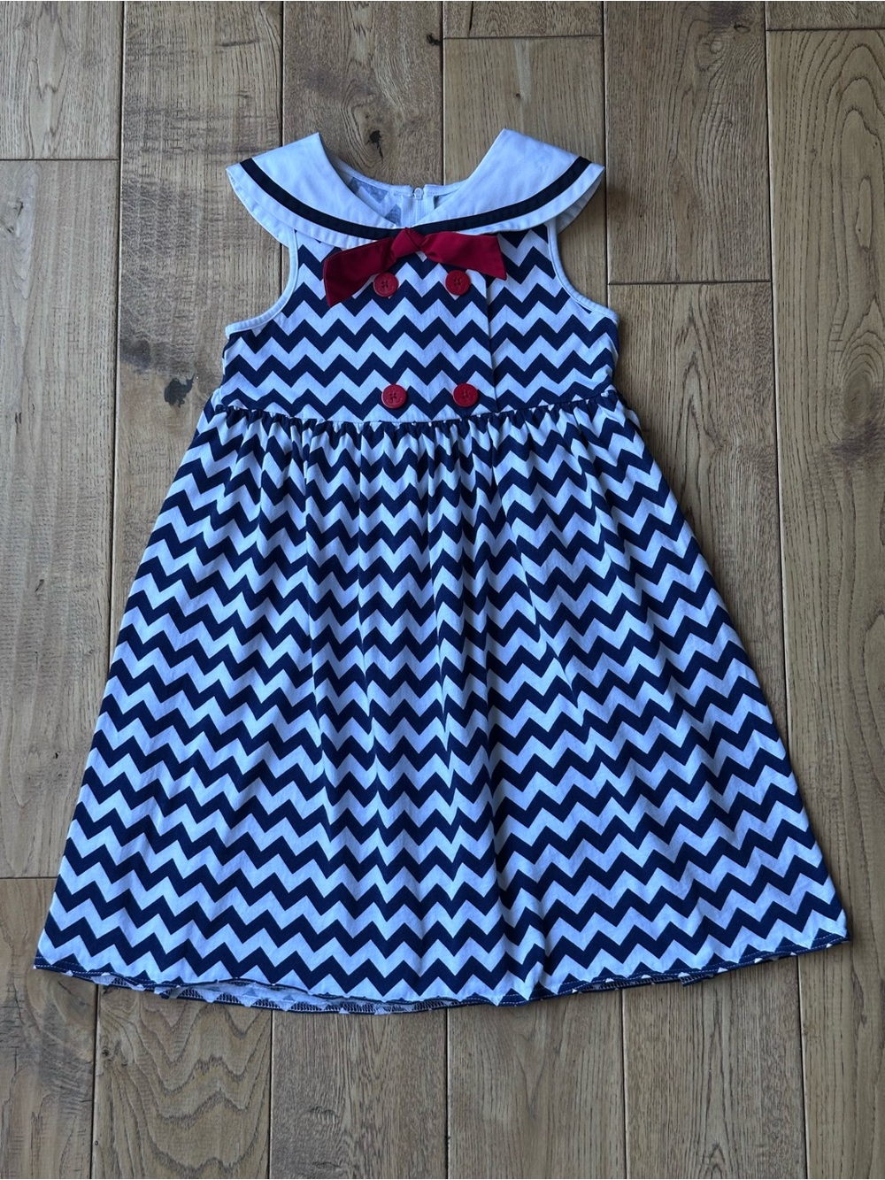 Good Lad Chevron Stripe Sailor Dress size 6X